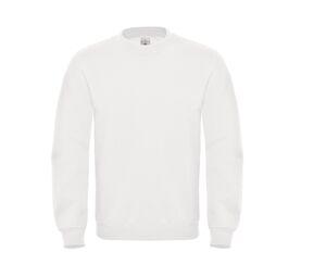 B&C BCID2 - Rundhals Baumwoll Sweatshirt Weiß