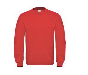 B&C BCID2 - Sweat Col Rond Coton Rouge