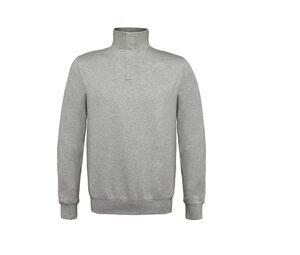 B&C BCID4 - ID.004 ¼ zip sweatshirt Heather Grey