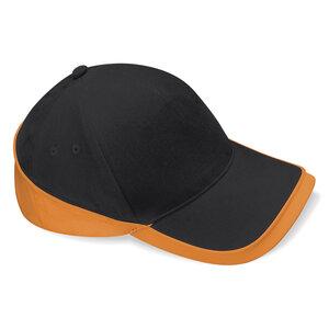 Beechfield BF171 - Teamwear Competition Cap Black/Orange