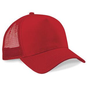 Beechfield BF640 - Casquette Trucker Américaine Classic Red/Classic Red