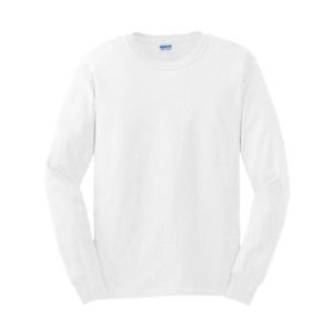 Gildan GN186 - T-Shirt De Manga Comprida Ultra Cotton Adult Branco
