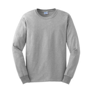 Gildan GN186 - Ultra Cotton Adult Long Sleeve T-Shirt Sport Grey