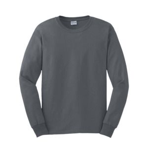 Gildan GN186 - Ultra Cotton Adult Long Sleeve T-Shirt Charcoal