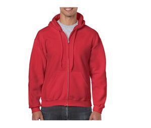Gildan GN960 - Sweatshirt Com Capuz Heavy Blend Adult Full Zip Vermelho