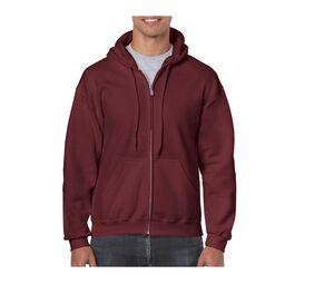 Gildan GN960 - Sweatshirt Com Capuz Heavy Blend Adult Full Zip Maroon