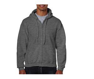 Gildan GN960 - Heavy Blend Adult Full Zip Hooded Sweatshirt Dark Heather