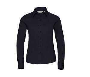 Russell Collection JZ16F - Ladies' Long Sleeve Classic Twill Shirt French Navy