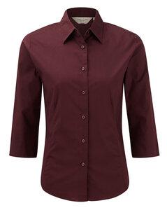 Russell Collection JZ46F - Ladies' 3/4 Sleeve Fitted Shirt Port