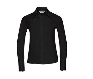 Russell Collection JZ56F - Ladies' Long Sleeve Ultimate Non-Iron Shirt Negro