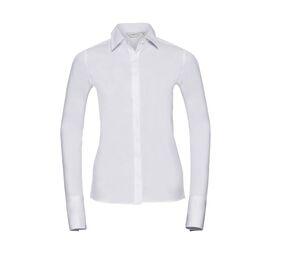 RUSSELL COLLECTION JZ60F - Camisa De Senhora - Lycra® Stretch Branco