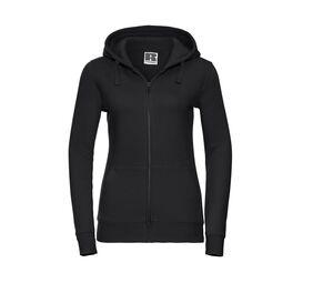 Russell JZ66F - Ladies` Authentic Zipped Hood Black