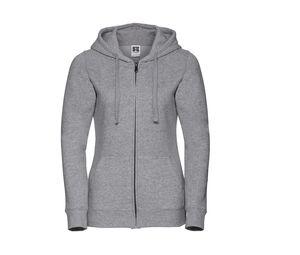 Russell JZ66F - Ladies` Authentic Zipped Hood Light Oxford