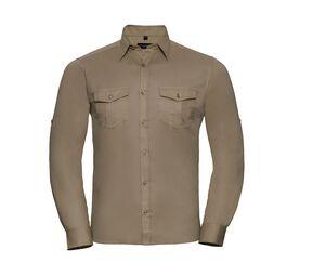 Russell Collection JZ918 - Mens Roll Sleeve Shirt - Long Sleeve