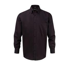 Russell Collection JZ956 - Men's Long Sleeve Ultimate Non-Iron Shirt Black