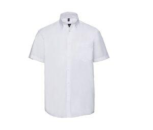 Russell Collection JZ957 - Kurzarm Bügelfreies Hemd Weiß