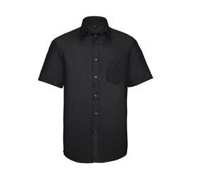 Russell Collection JZ957 - Men's Short Sleeve Ultimate Non-Iron Shirt Black