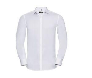 RUSSELL COLLECTION JZ960 - Lycra®Stretch Men’s Shirt White
