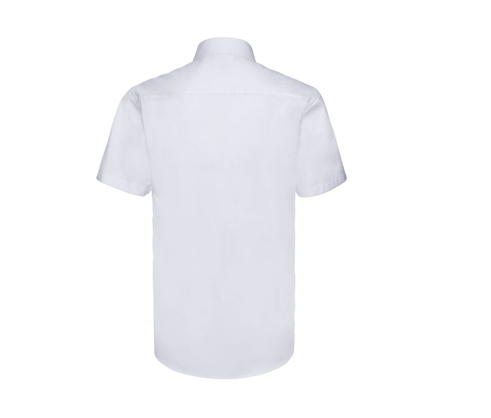 Russell Collection JZ963 - Mens' Short Sleeve Herringbone Shirt
