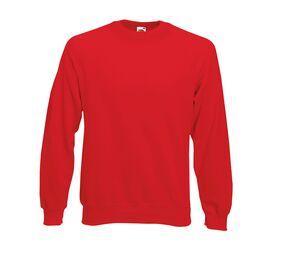 Fruit of the Loom SC260 - Pull À Manches Raglan Homme Rouge