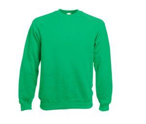 Fruit of the Loom SC260 - Pull À Manches Raglan Homme Vert Kelly