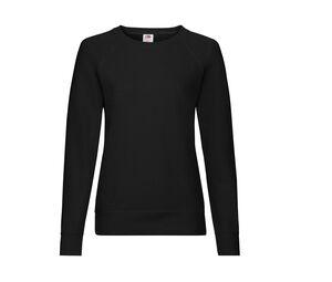 FRUIT OF THE LOOM SC361 - Lady-Fit Lichtgewicht Raglan Sweater Black