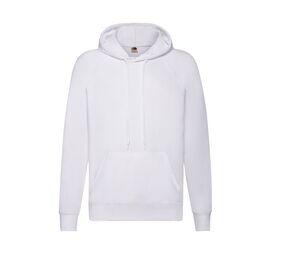 FRUIT OF THE LOOM SC362 - Lightweight Hooded Sweat White