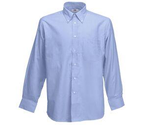 Fruit of the Loom SC400 - Oxford Shirt Long Sleeves Oxford Blue