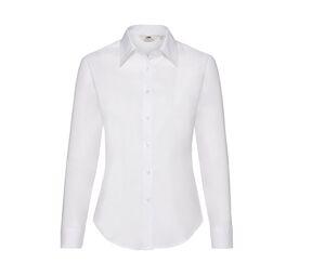 Fruit of the Loom SC401 - Lady Fit Oxford Shirt Long Sleeves White