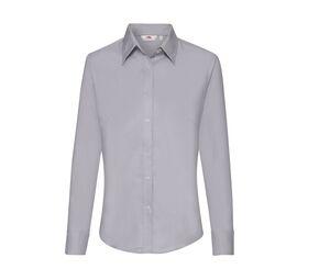 Fruit of the Loom SC401 - Lady Fit Oxford Shirt Long Sleeves Oxford Grey