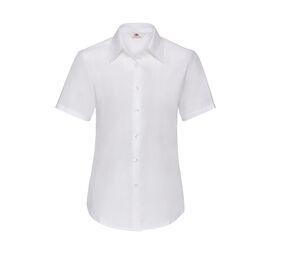 Fruit of the Loom SC406 - Lady Fit Oxford Shirt Short Sleeves (65-000-0) White