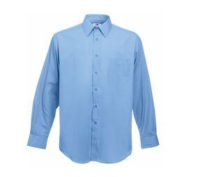 FRUIT OF THE LOOM SC410 - Camisa De Popeline Para Homem Mid Blue