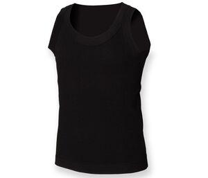 Skinnifit SM016 - Camiseta de Niña Negro