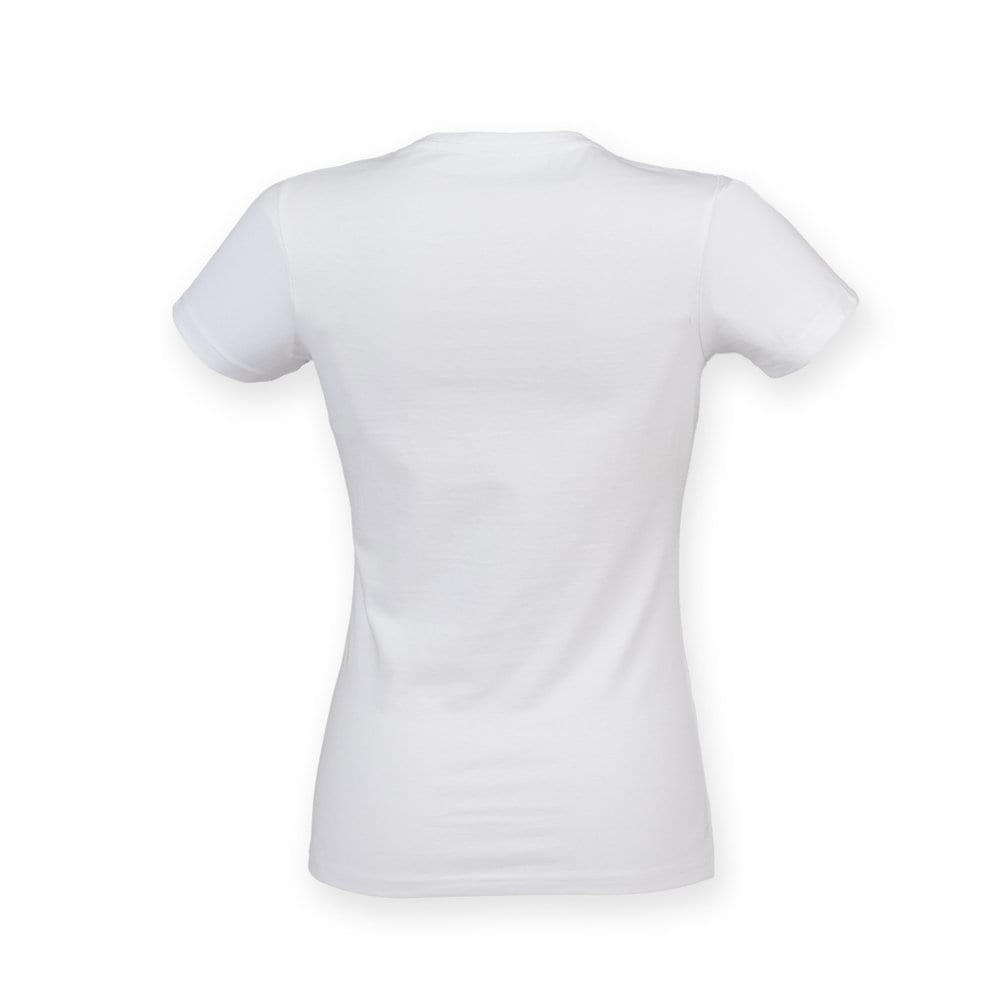 Skinnifit SK121 - Camiseta Mujer Algodón estiramiento