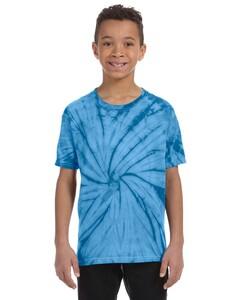 Tie-Dye CD101Y - Youth 5.4 oz., 100% Cotton Spider Tie-Dyed T-Shirt Spdr Trquoise