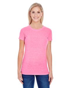 Threadfast 202A - Ladies Triblend Short-Sleeve T-Shirt Neon Pink Tribld