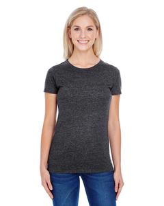 Threadfast 202A - Ladies Triblend Short-Sleeve T-Shirt Black Triblend