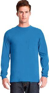 Next Level 7451 - Adult Inspired Dye Long Sleeve Crew with Pocket Ocean