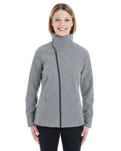 Ash City North End NE705W - Ladies Edge Soft Shell Jacket with Fold-Down Collar City Gray
