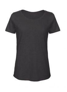 B&C BC047 - Camiseta de Algodón Orgánnico para Mujer Chic Black