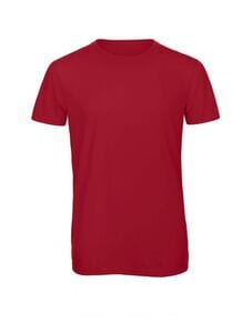 B&C BC055 - TM055 T-Shirt A Tre Tessuti Uomo Red