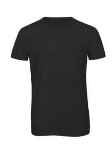 B&C BC055 - TM055 T-Shirt A Tre Tessuti Uomo Black