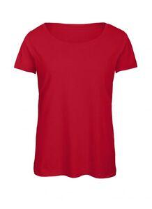 B&C BC056 - Camiseta de Tres Mezclas para Mujer Red