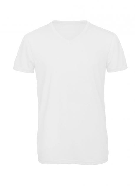 B&C BC057 - T-Shirt A Tre Tessuti Con Scollo A V Uomo
