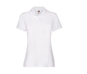 Fruit of the Loom SC386 - Women's Cotton Polo Shirt White