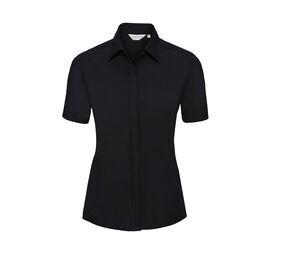 Russell Collection JZ61F - Camisa de mujer el estiramiento final Negro