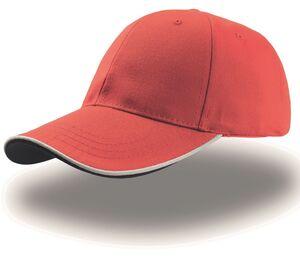 ATLANTIS AT006 - ZOOM PIPING CAP SANDWICH Red