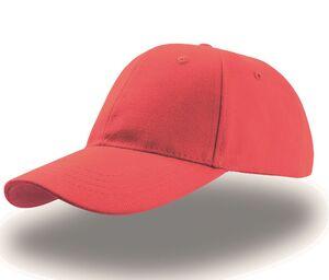 ATLANTIS AT008 - LIBERTY SIX BUCKLE CAP Red