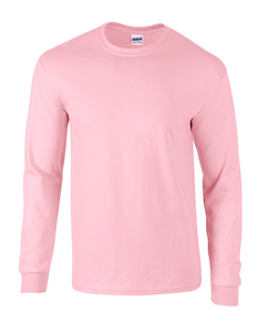 Gildan G2400 - Adult Ultra Cotton® Long Sleeve T-Shirt Light Pink