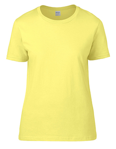 Gildan G4100L - Premium Ringspun Cotton Ladies T-Shirt Cornsilk